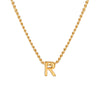 Wholesale Jewelry Elegant Letter 201 Stainless Steel 18K Gold Plated Pendant Necklace