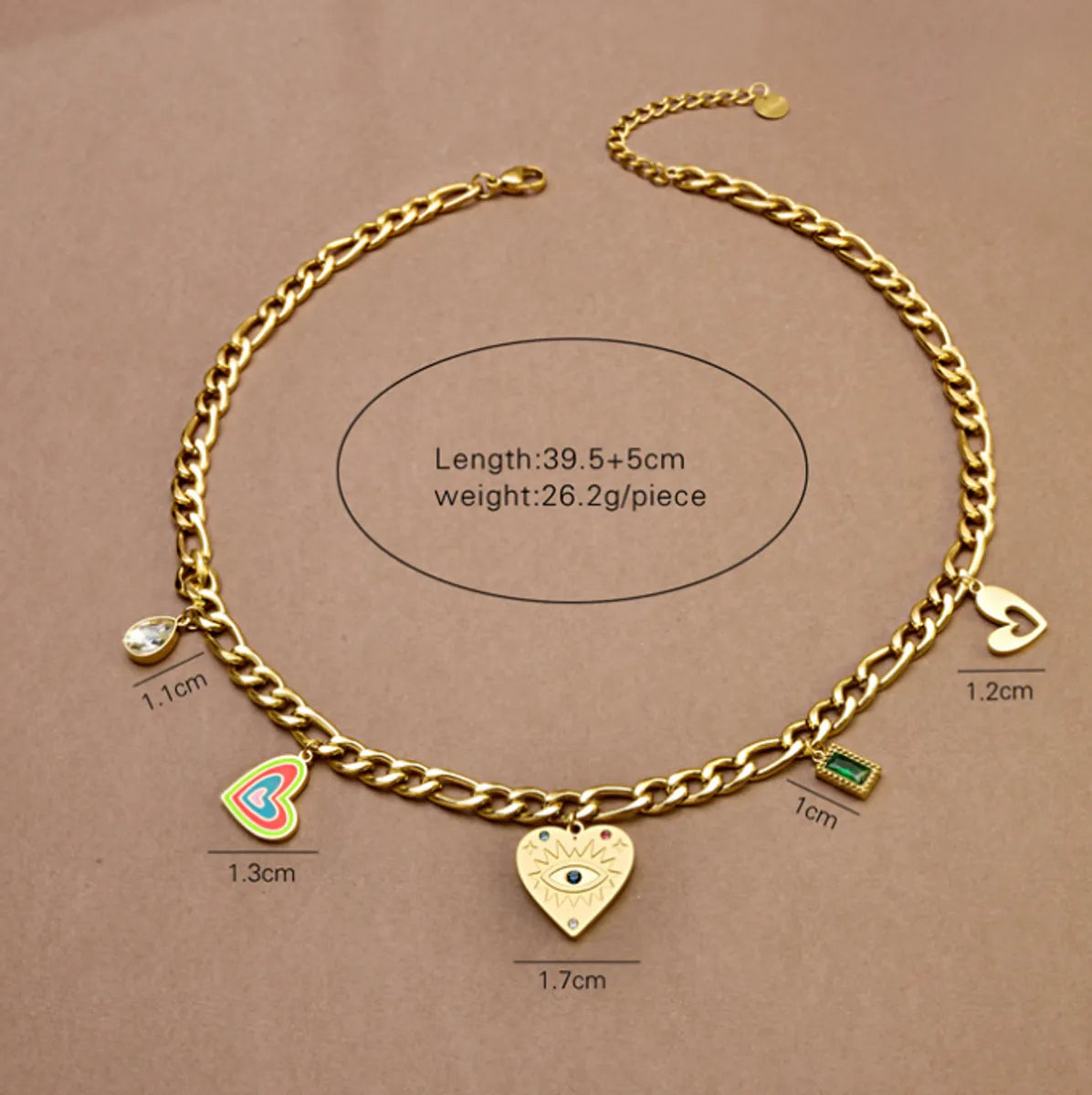 Wholesale Jewelry Elegant Modern Style Geometric Heart Shape 304 Stainless Steel Artificial Pearls Turquoise 18K Gold Plated Plating Inlay Pendant Necklace