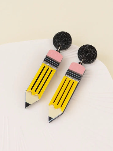 Wholesale Jewelry Elegant Pencil Arylic Drop Earrings