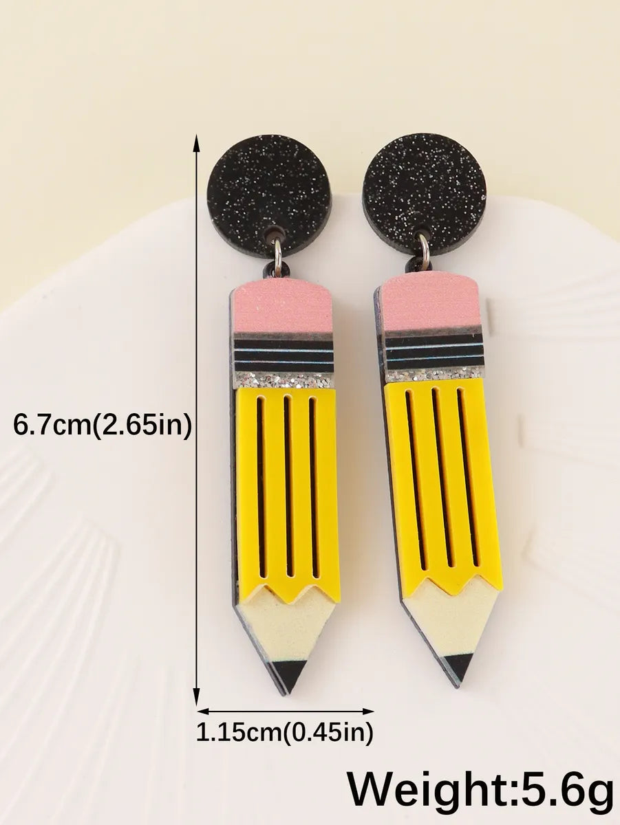 Wholesale Jewelry Elegant Pencil Arylic Drop Earrings