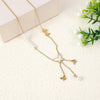 Wholesale Jewelry Elegant Romantic Sweet Butterfly 304 Stainless Steel Shell 18K Gold Plated Plating Inlay Pendant Necklace