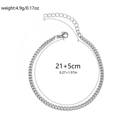 Wholesale Jewelry Elegant Simple Style Classic Style Infinity Alloy Anklet