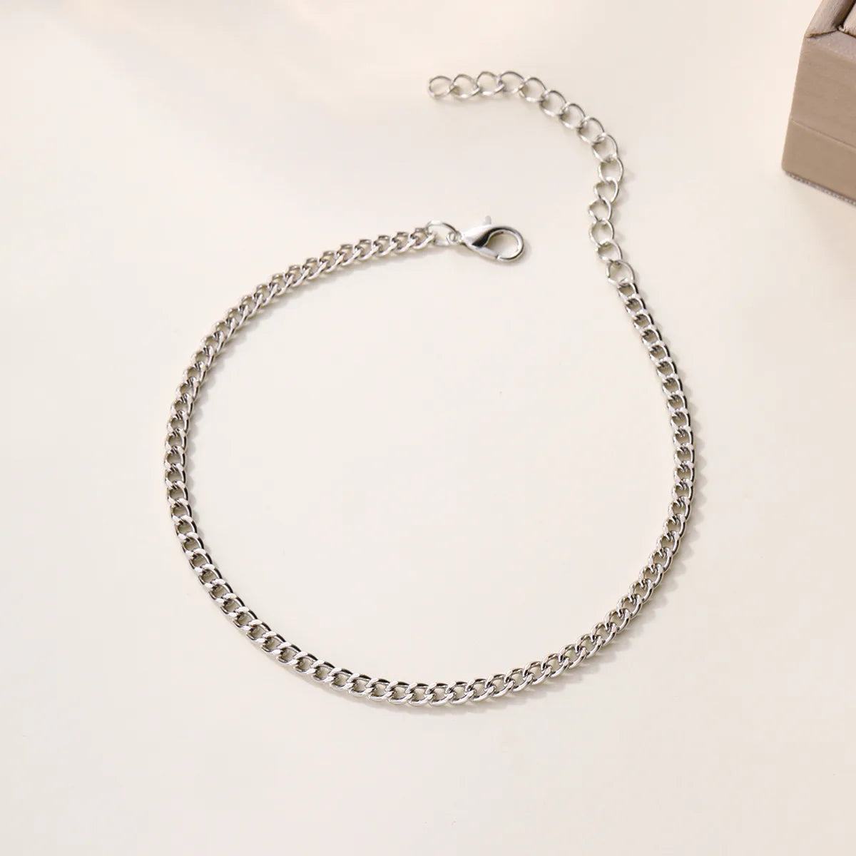 Wholesale Jewelry Elegant Simple Style Classic Style Infinity Alloy Anklet