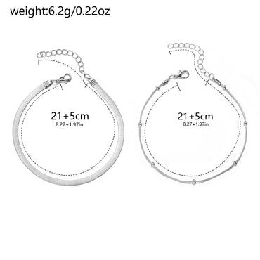 Wholesale Jewelry Elegant Simple Style Classic Style Infinity Alloy Anklet