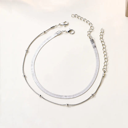 Wholesale Jewelry Elegant Simple Style Classic Style Infinity Alloy Anklet