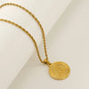 Wholesale Jewelry Elegant Simple Style Constellation 304 Stainless Steel 18K Gold Plated Pendant Necklace