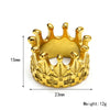 Wholesale Jewelry Elegant Simple Style Crown 304 Stainless Steel 18K Gold Plated Rings