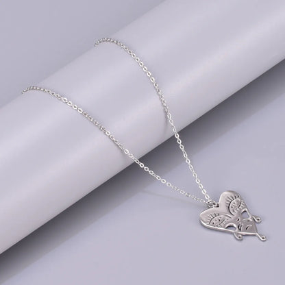 Wholesale Jewelry Elegant Simple Style Geometric Solid Color 304 Stainless Steel Titanium Steel Plating Pendant Necklace