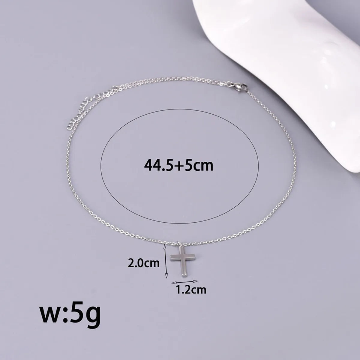 Wholesale Jewelry Elegant Simple Style Solid Color 304 Stainless Steel Titanium Steel 18K Gold Plated Plating Pendant Necklace