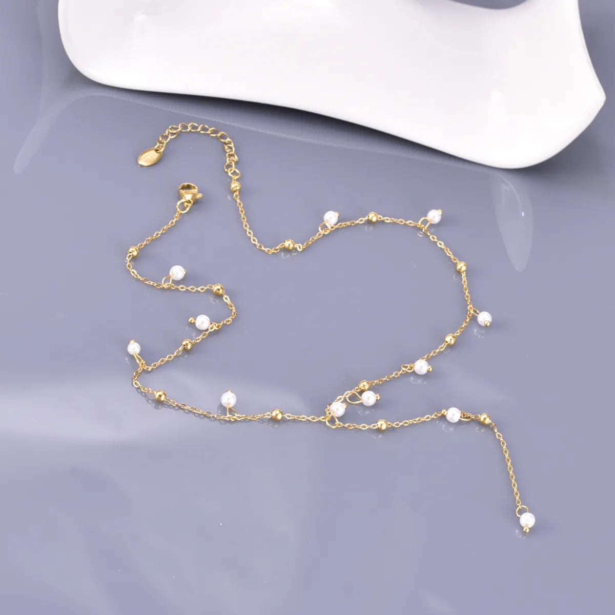 Wholesale Jewelry Elegant Simple Style Solid Color 304 Stainless Steel Titanium Steel Necklace