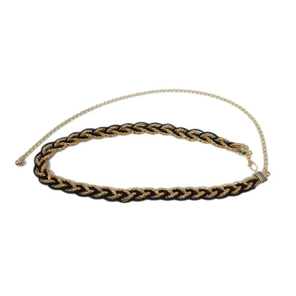 Wholesale Jewelry Elegant Streetwear Geometric Alloy Suede Waist Chain