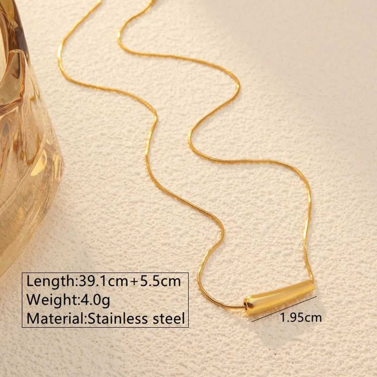 Wholesale Jewelry Elegant Water Droplets 304 Stainless Steel 18K Gold Plated Jewelry Set