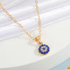 Wholesale Jewelry Fashion Eye Alloy Pendant Necklace