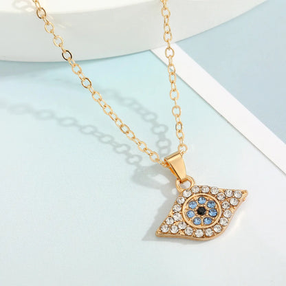 Wholesale Jewelry Fashion Eye Alloy Pendant Necklace