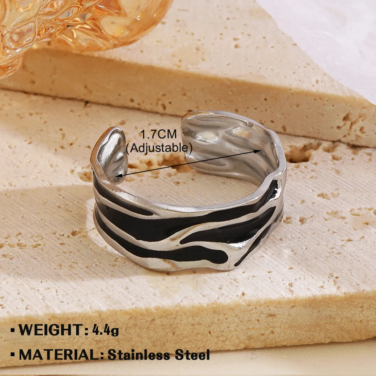 Wholesale Jewelry Ethnic Style Geometric Star Heart Shape Stainless Steel Plating Open Rings