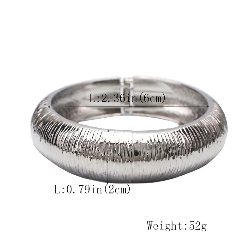 Wholesale Jewelry Exaggerated Geometric Alloy Plating Bangle