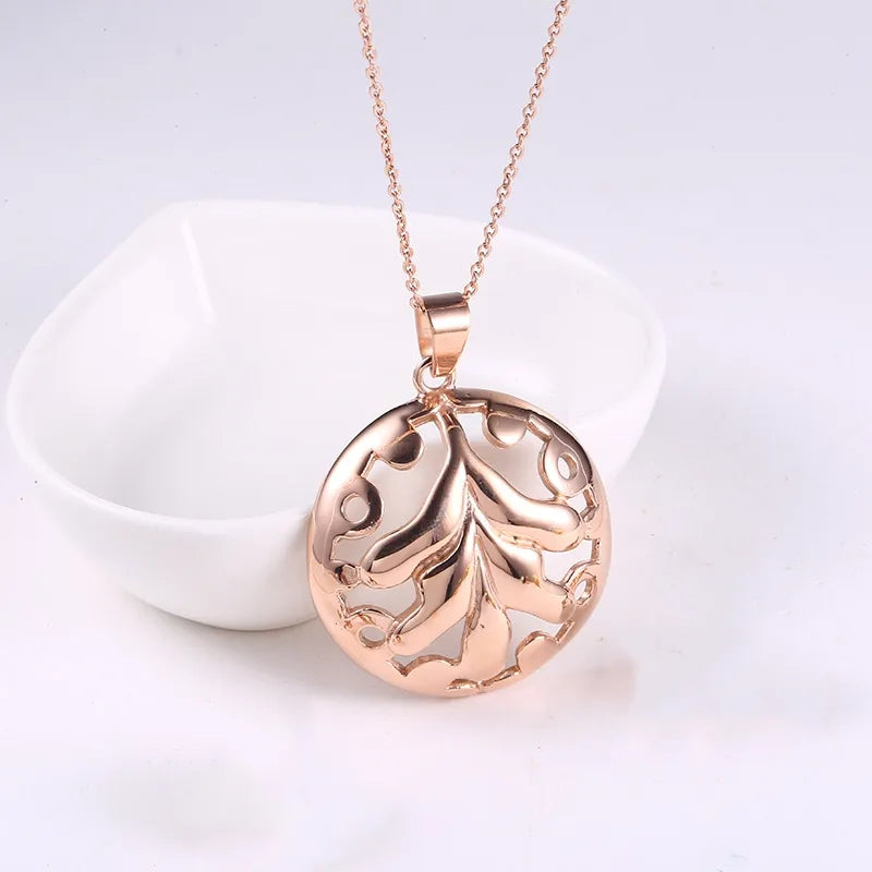 Wholesale Jewelry Exaggerated Simple Style Leaf 304 Stainless Steel 18K Gold Plated Irregular Earrings Necklace