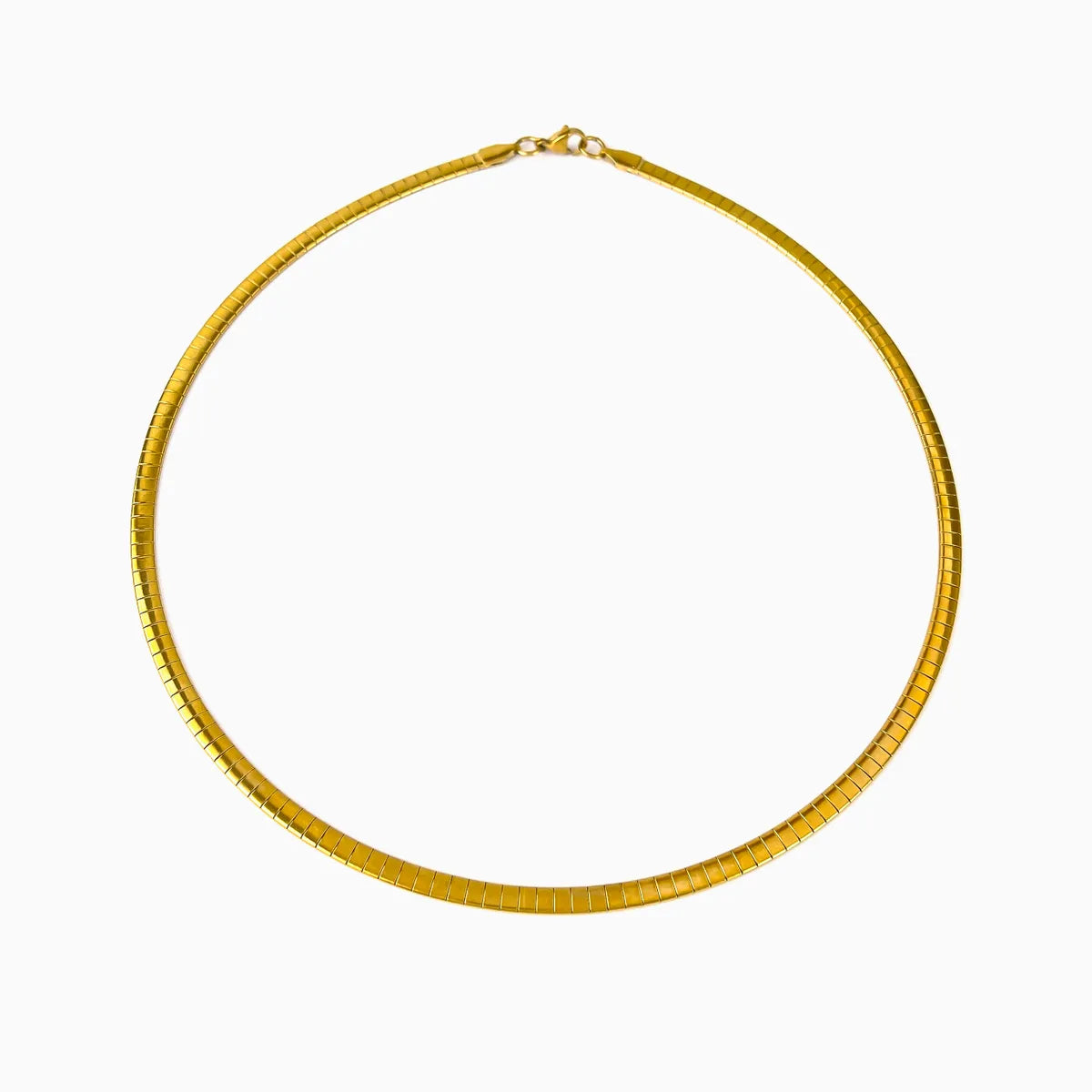 Wholesale Jewelry Exaggerated Simple Style Solid Color 316L Stainless Steel  18K Gold Plated Irregular Choker