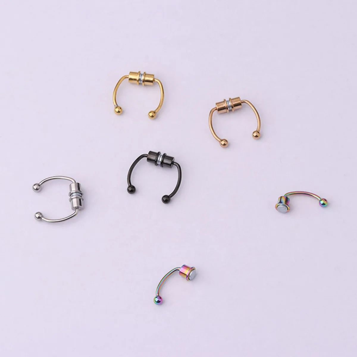 Nose Rings & Studs Fashion Geometric 316 Stainless Steel  Plating