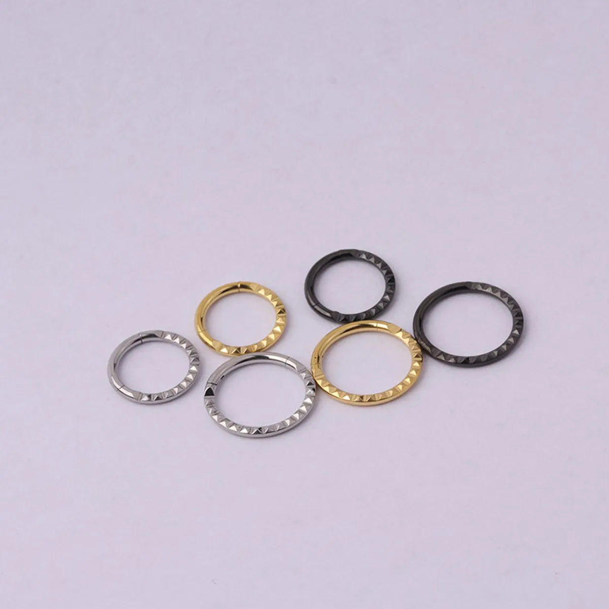 Nose Rings & Studs Fashion Geometric 316 Stainless Steel  Plating