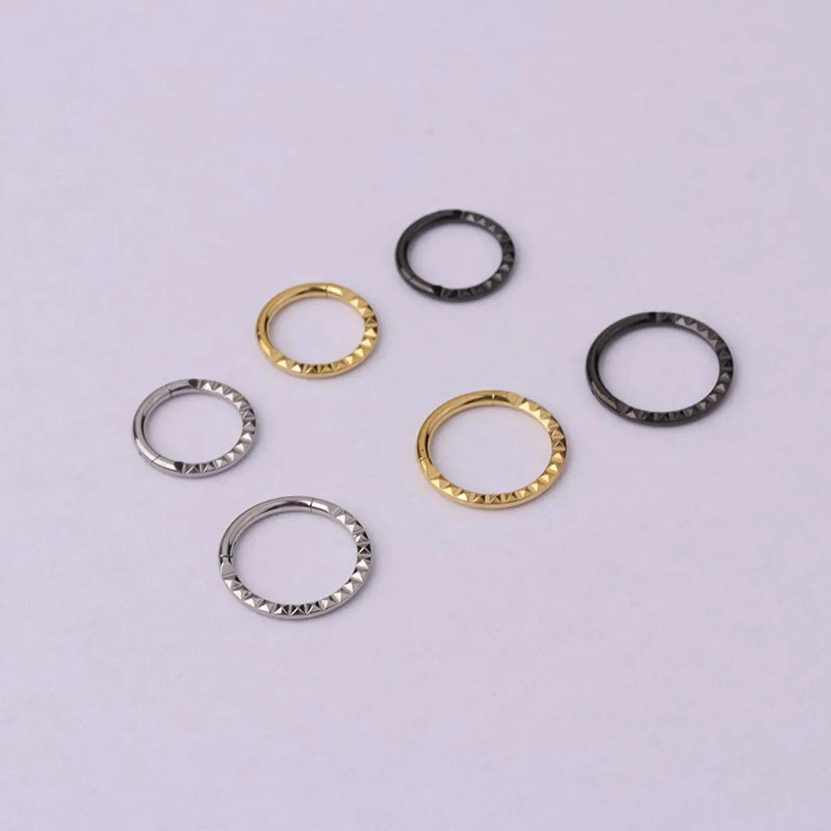 Nose Rings & Studs Fashion Geometric 316 Stainless Steel  Plating