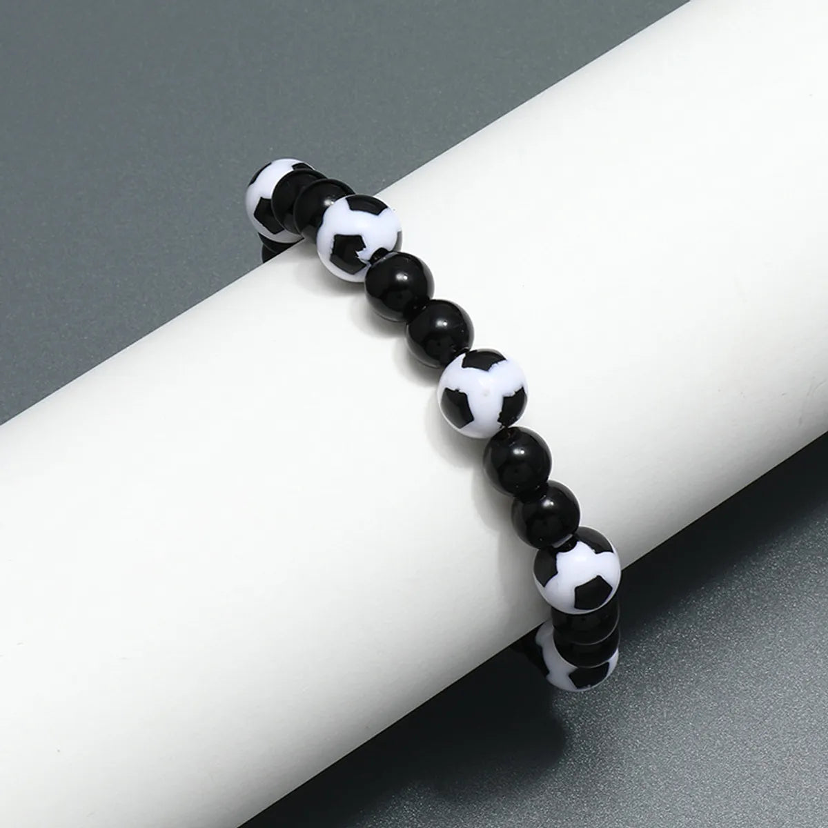 Wholesale Jewelry Football Black Beaded Bracelet Gooddiy