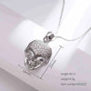 Wholesale Jewelry Funny Cool Style Skull Titanium Steel Zircon 18K Gold Plated Inlay Pendant Necklace