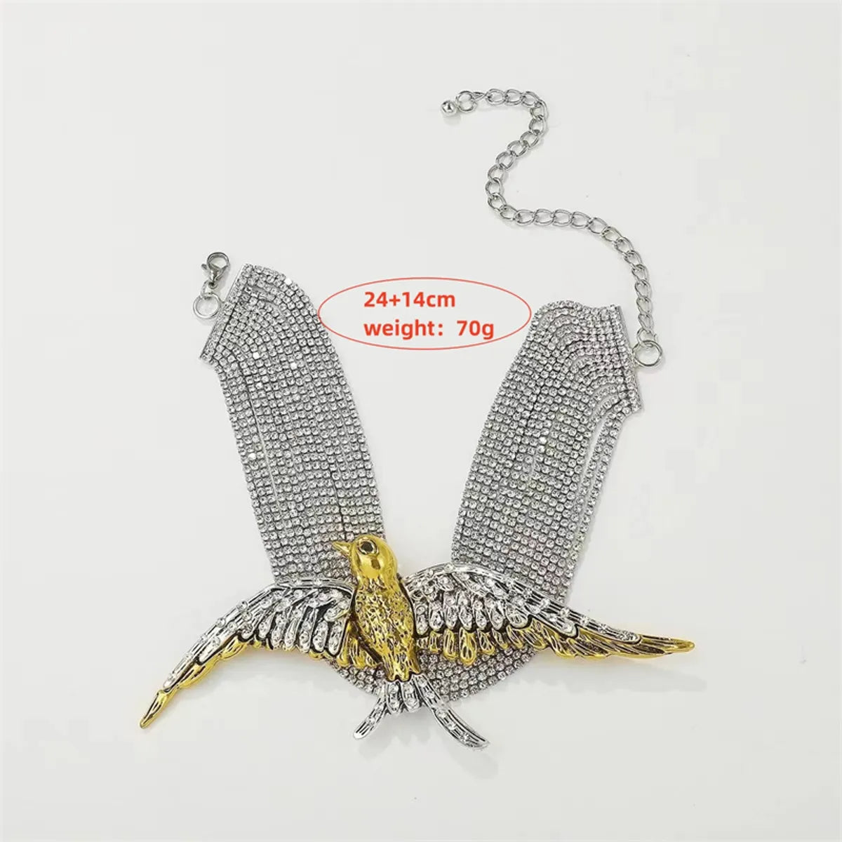 Wholesale Jewelry Glam Retro Animal Alloy Copper Rhinestones Gold Plated Silver Plated Plating Inlay Choker