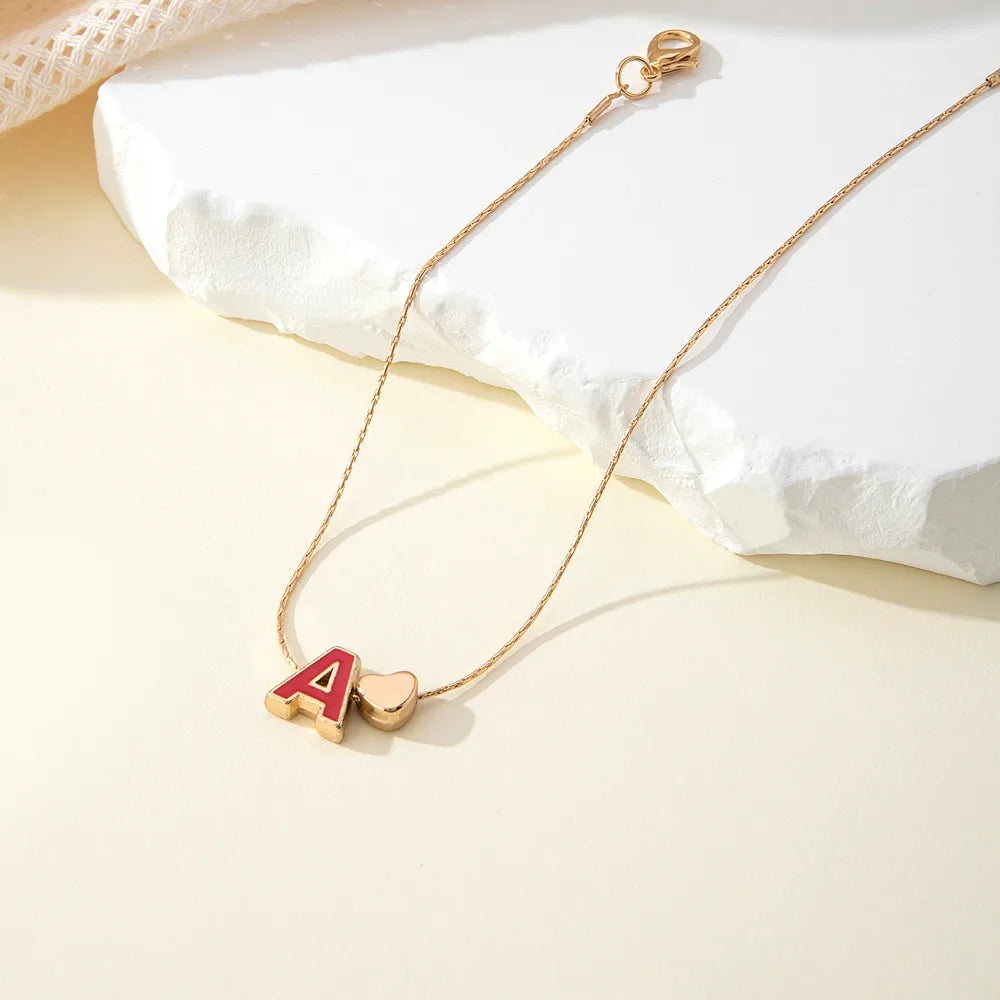 Wholesale Jewelry Hawaiian Vacation Tropical Letter Heart Shape Alloy Epoxy Anklet