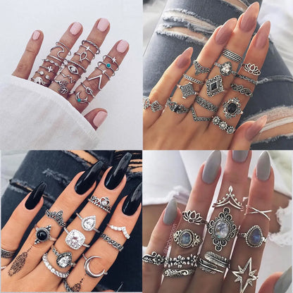 Wholesale Jewelry Hip-Hop Geometric Water Droplets Argyle Alloy Plating Rings