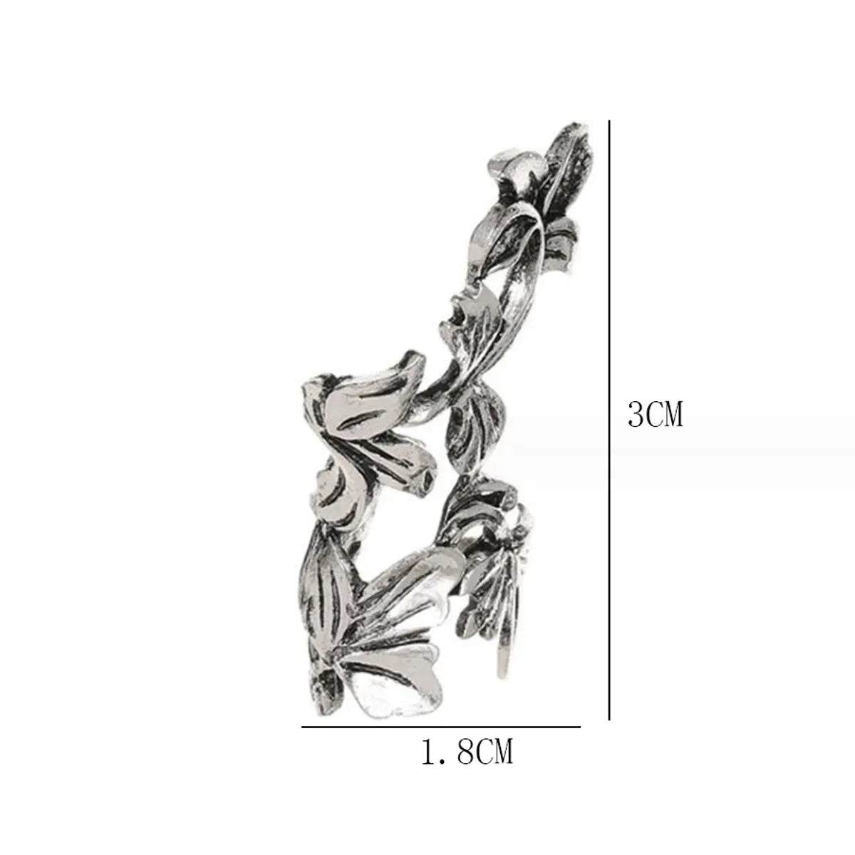 Wholesale Jewelry Hip-Hop Retro Leaves Alloy Ear Cuffs