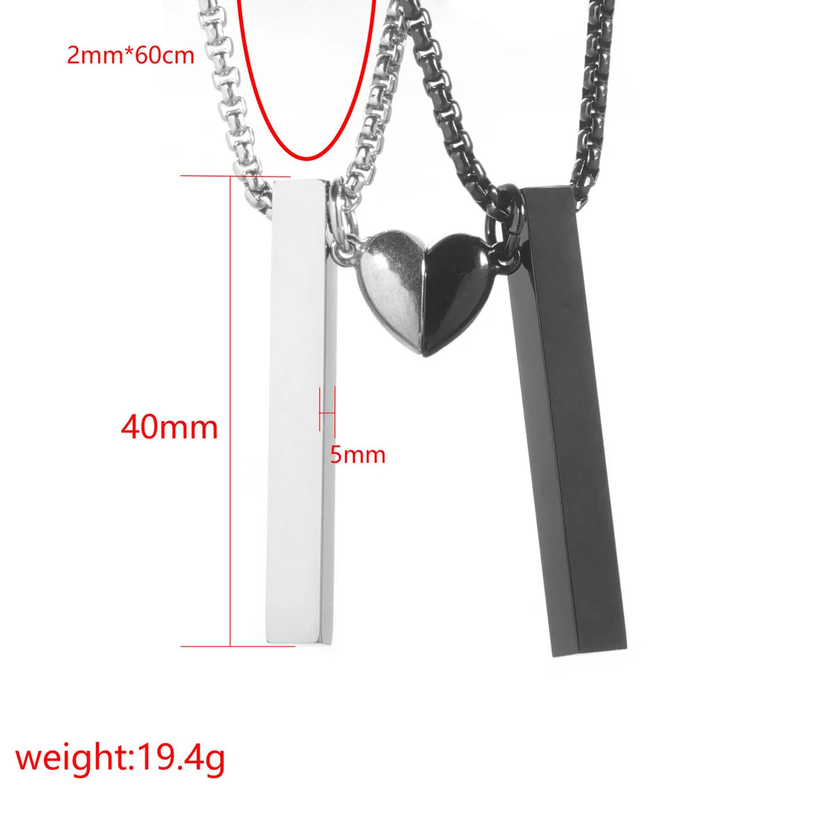 Wholesale Jewelry Hip-Hop Retro U Shape 304 Stainless Steel Plating Pendant Necklace