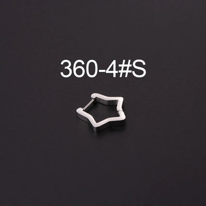 Ear Cartilage Rings & Studs Fashion Geometric 316 Stainless Steel  Plating