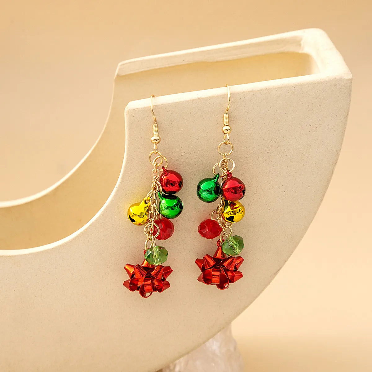 1 Pair Ig Style Bell Chain Alloy Drop Earrings