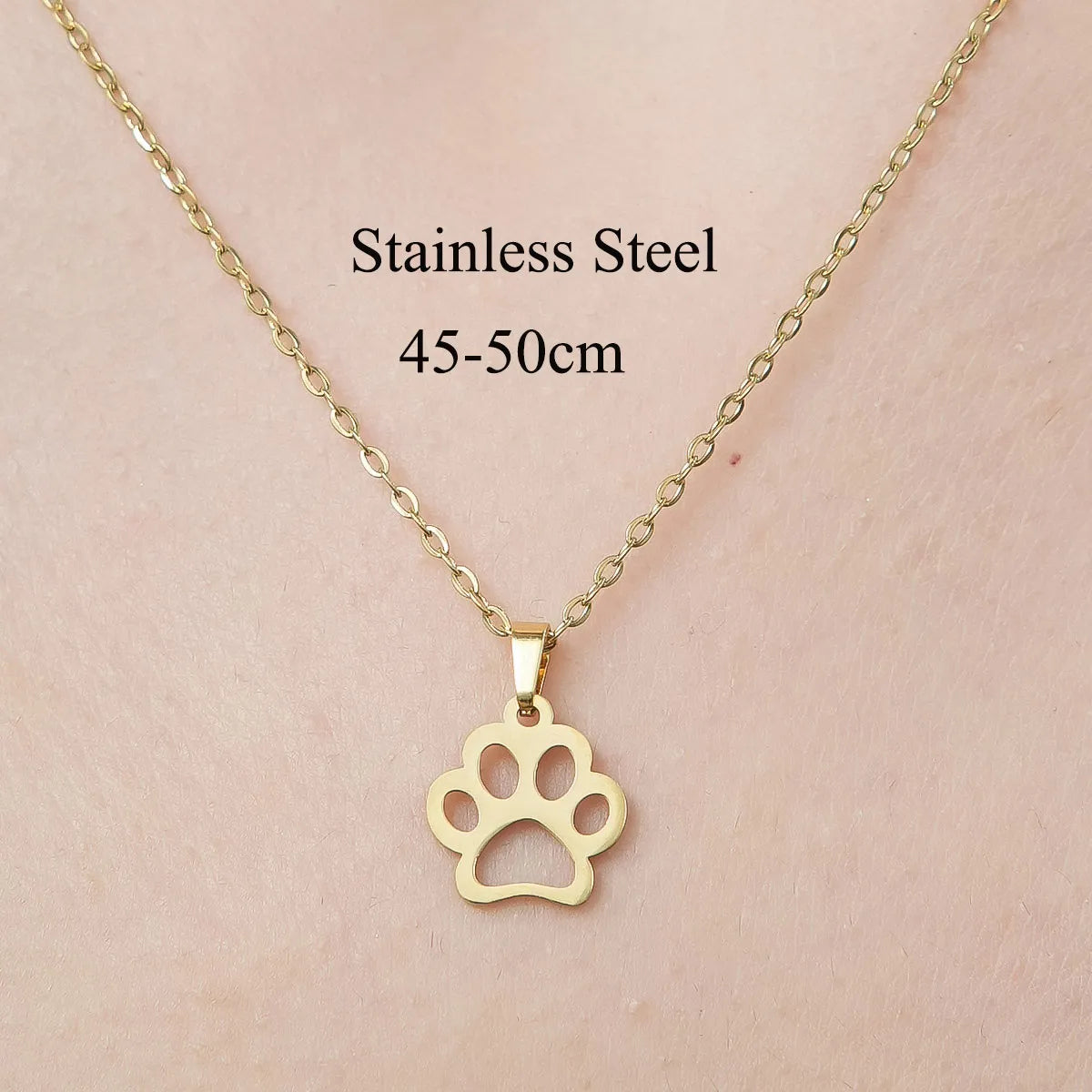 Wholesale Jewelry IG Style Casual  Palm Tree 201 Stainless Steel 18K Gold Plated Polishing Hollow Out Pendant Necklace