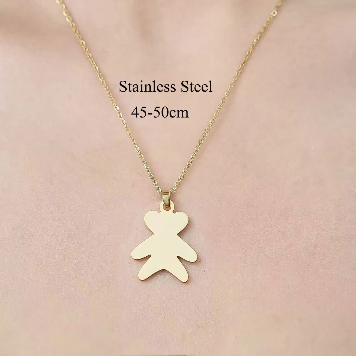 Wholesale Jewelry IG Style Casual  Palm Tree 201 Stainless Steel 18K Gold Plated Polishing Hollow Out Pendant Necklace