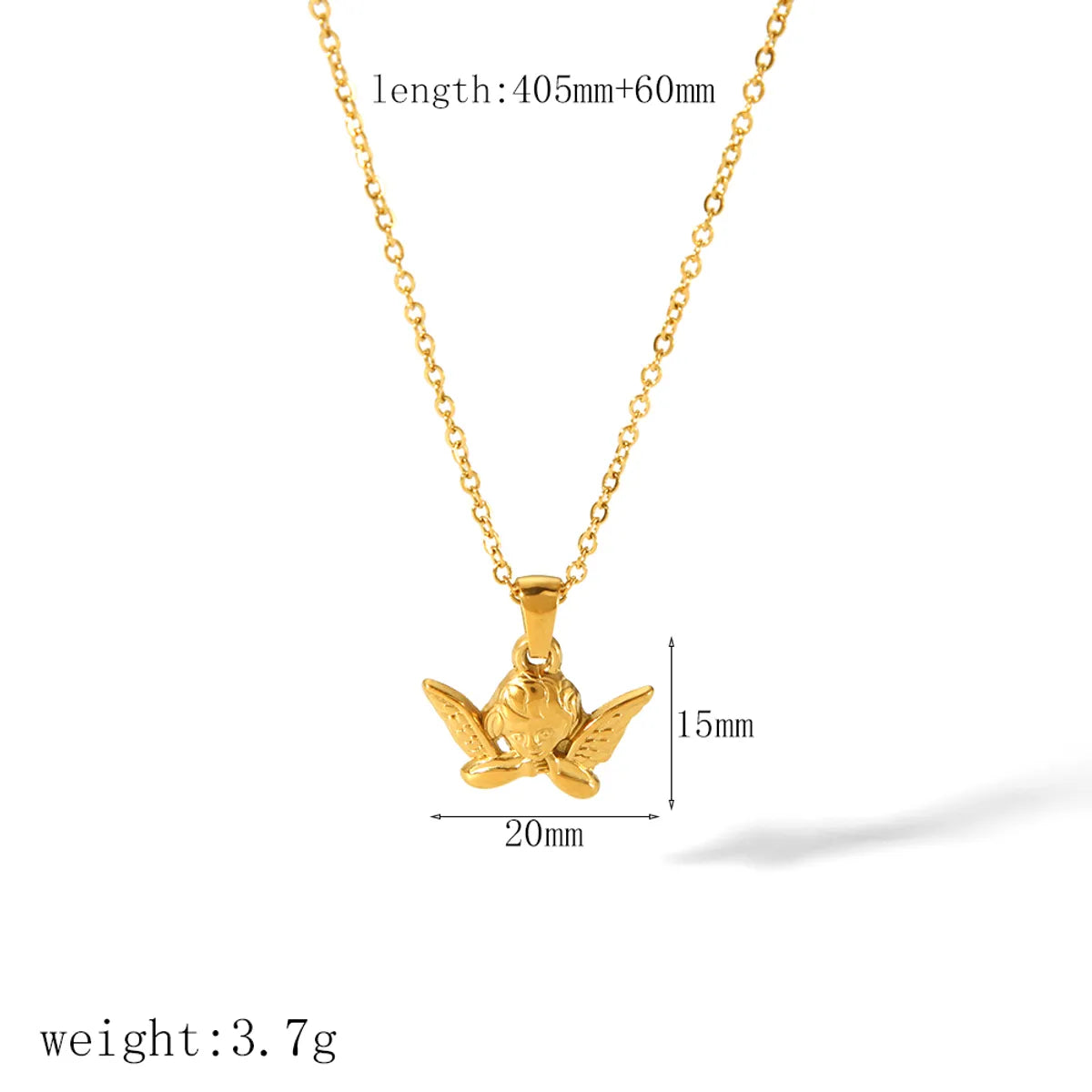 Wholesale Jewelry IG Style Cross Angel Flower 304 Stainless Steel Plating Bracelets Necklace