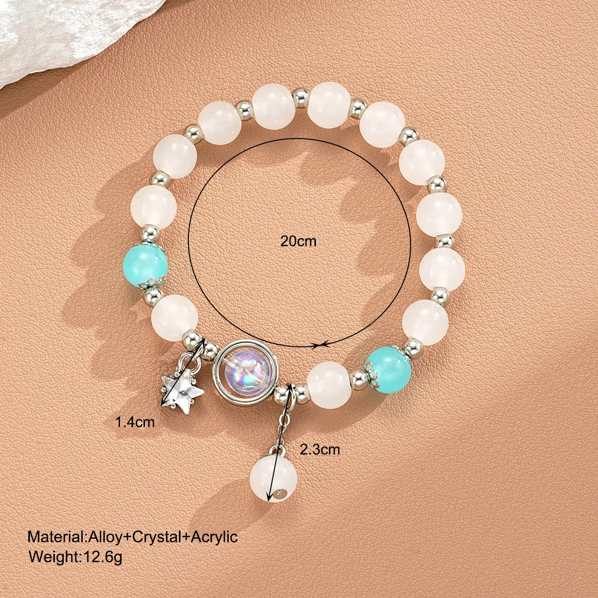 IG Style Cute Star Arylic Artificial Crystal Alloy Wholesale Bracelets