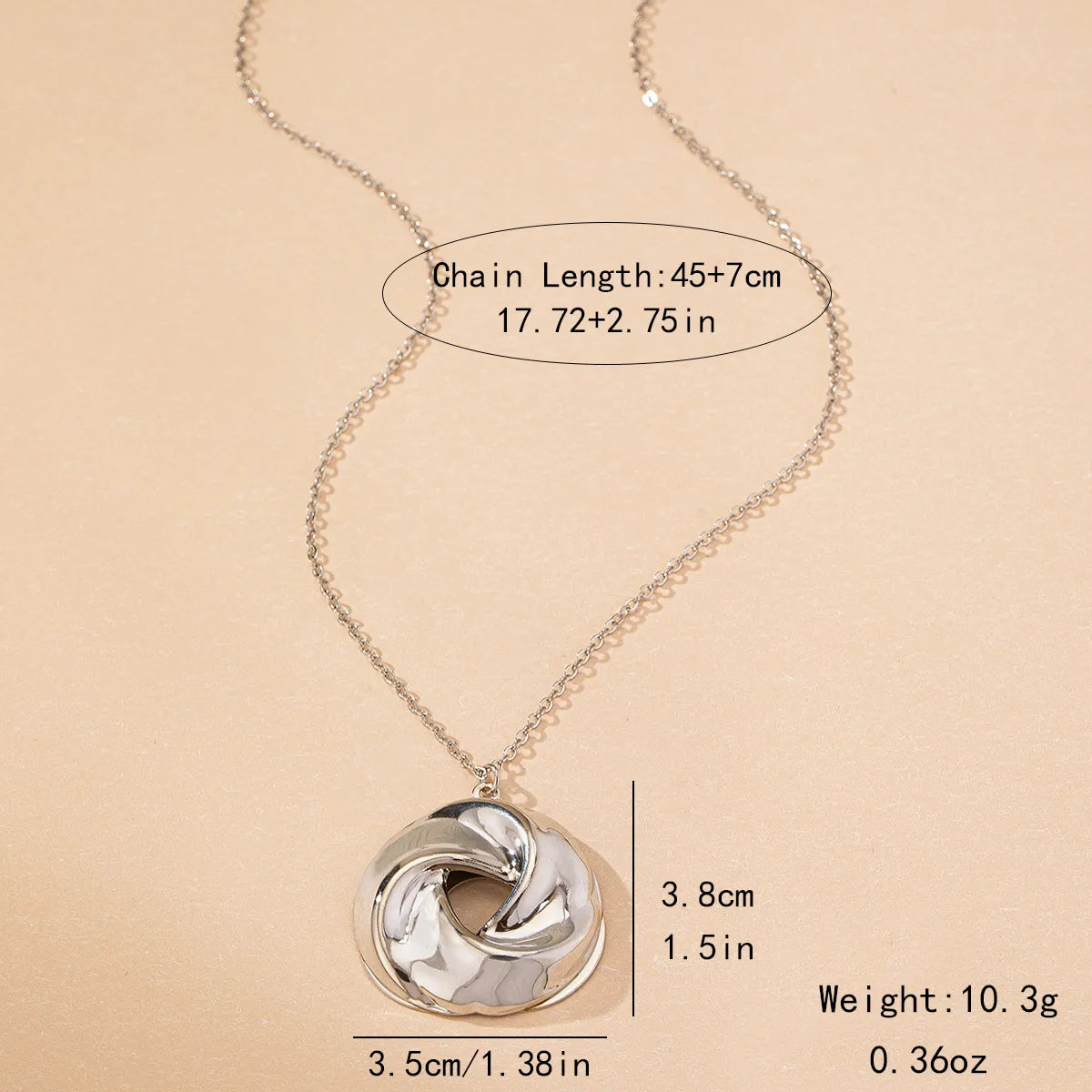 Wholesale Jewelry IG Style Elegant Simple Style Round 201 Stainless Steel Pendant Necklace