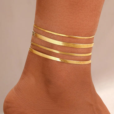 Wholesale Jewelry IG Style Elegant Tropical Geometric Alloy Anklet