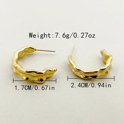 Wholesale Jewelry IG Style Exaggerated Streetwear V Shape Geometric 304 Stainless Steel 14K Gold Plated Plating Jewelry Set