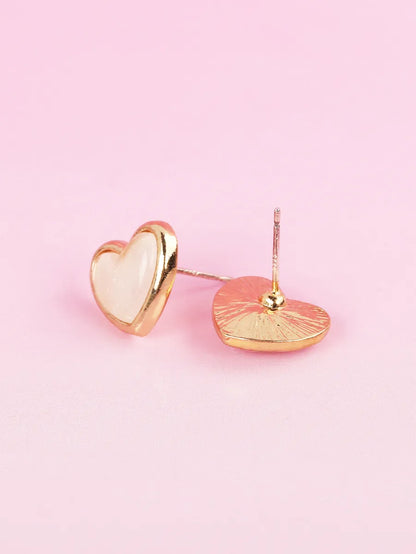 Wholesale Jewelry Ig Style Fairy Style Heart Shape Zinc Alloy Ear Studs