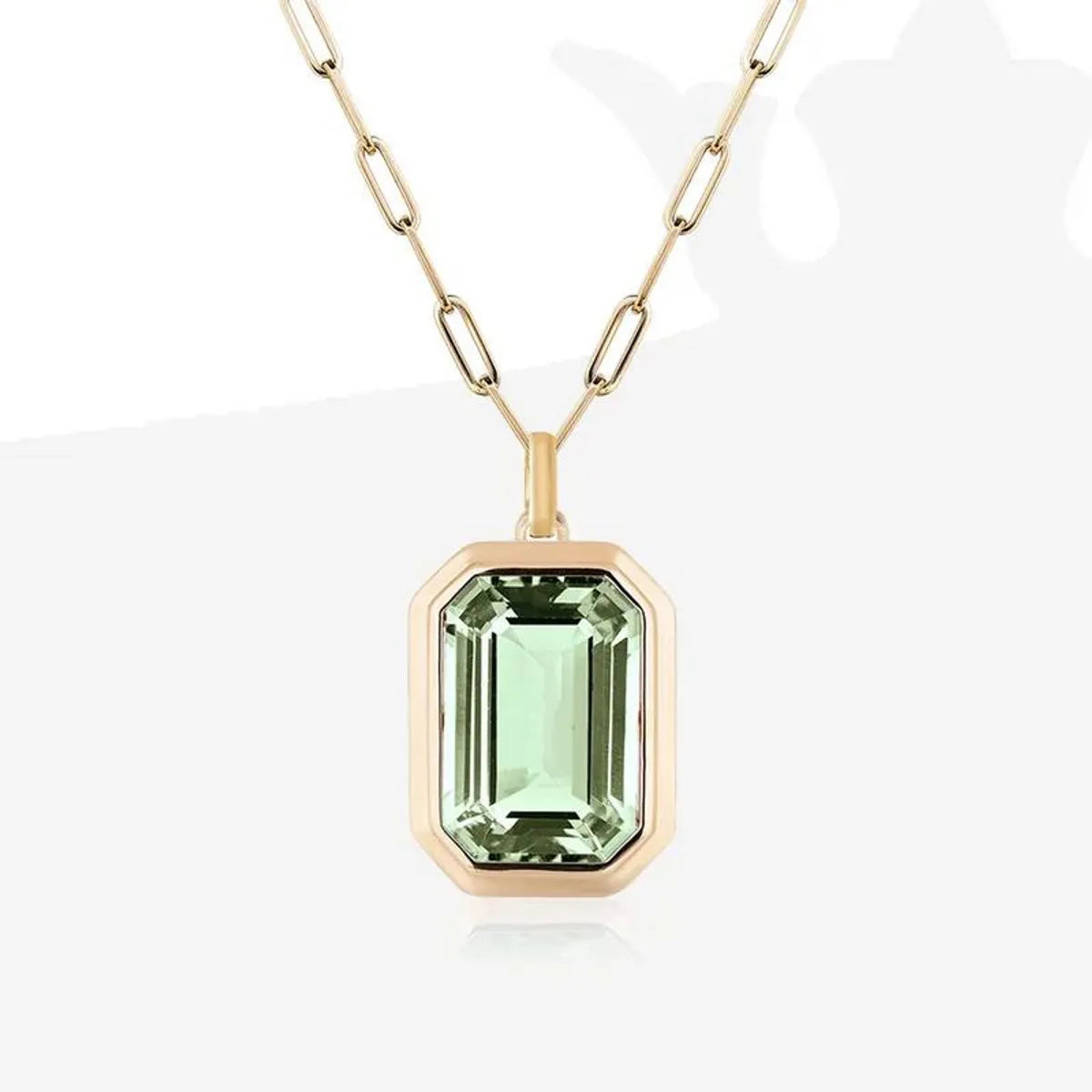 Wholesale Jewelry IG Style French Style Classic Style Square 304 Stainless Steel Zircon Inlay Pendant Necklace