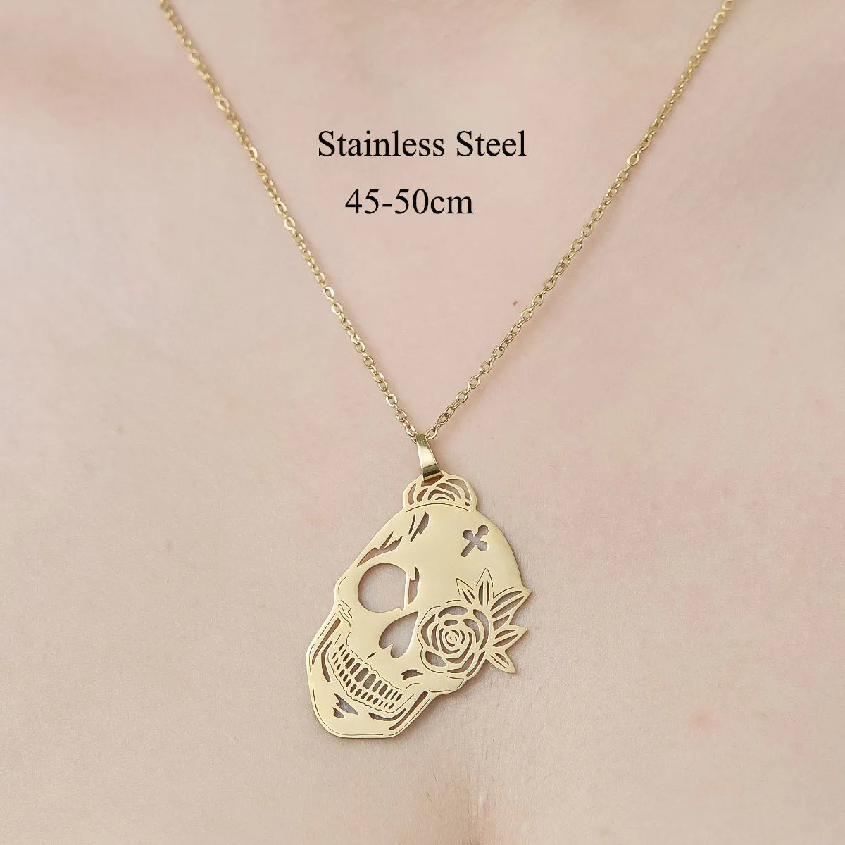 Wholesale Jewelry IG Style Ice Cream Planet Flower 201 Stainless Steel 18K Gold Plated Polishing Plating Pendant Necklace