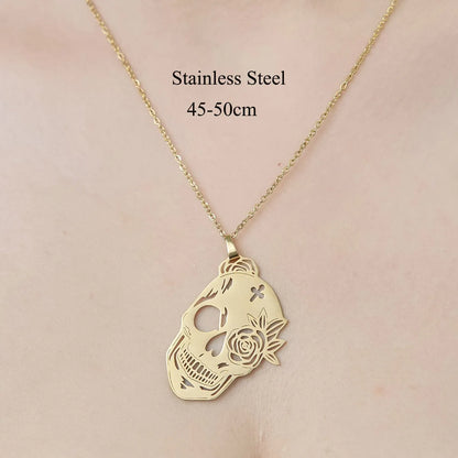 Wholesale Jewelry IG Style Ice Cream Planet Flower 201 Stainless Steel 18K Gold Plated Polishing Plating Pendant Necklace