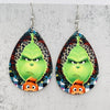 Wholesale Jewelry Ig Style Simple Style Cartoon Christmas Hat Monster Wood Drop Earrings