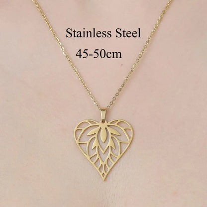 Wholesale Jewelry IG Style Simple Style Cross Sector Moon 201 Stainless Steel 18K Gold Plated Polishing Hollow Out Pendant Necklace