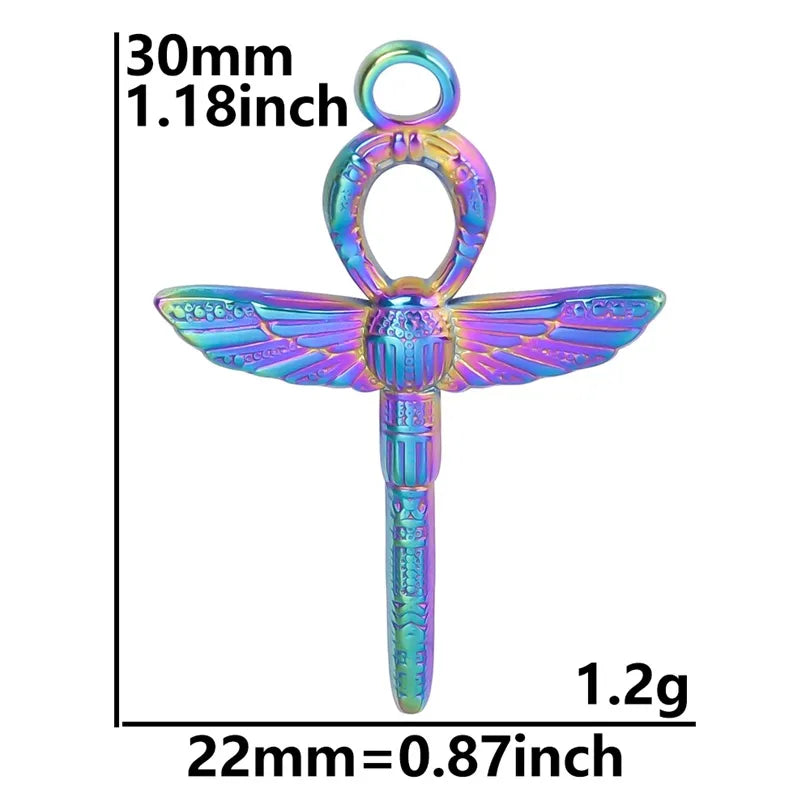 Wholesale Jewelry IG Style Simple Style Dragonfly 304 Stainless Steel 18K Gold Plated Plating Pendant Necklace Necklace Pendant