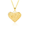 Wholesale Jewelry IG Style Simple Style Heart Shape Flower 304 Stainless Steel 18K Gold Plated Pendant Necklace Necklace Pendant