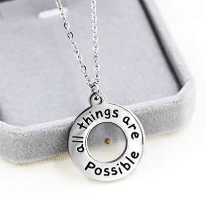 Wholesale Jewelry IG Style Simple Style Letter Mountain Heart Shape Titanium Steel Plating Pendant Necklace